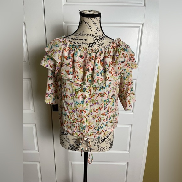 ZADIG & VOLTAIRE Tease Butterfly Silk Blouse - Picture 4 of 9